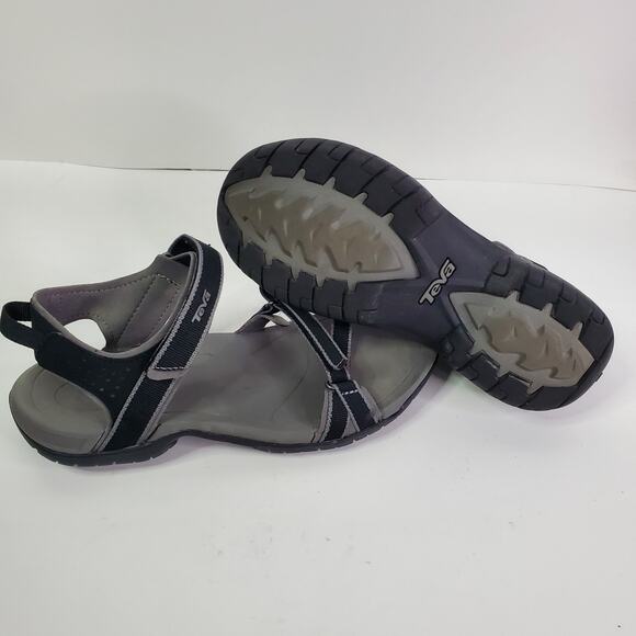 Women's TEVA Verra Sandal Black Gray Adjustable Straps Size 9 1006263 - Picture 3 of 8